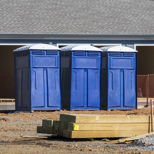 is there a specific order in which to place multiple portable restrooms in Chewsville